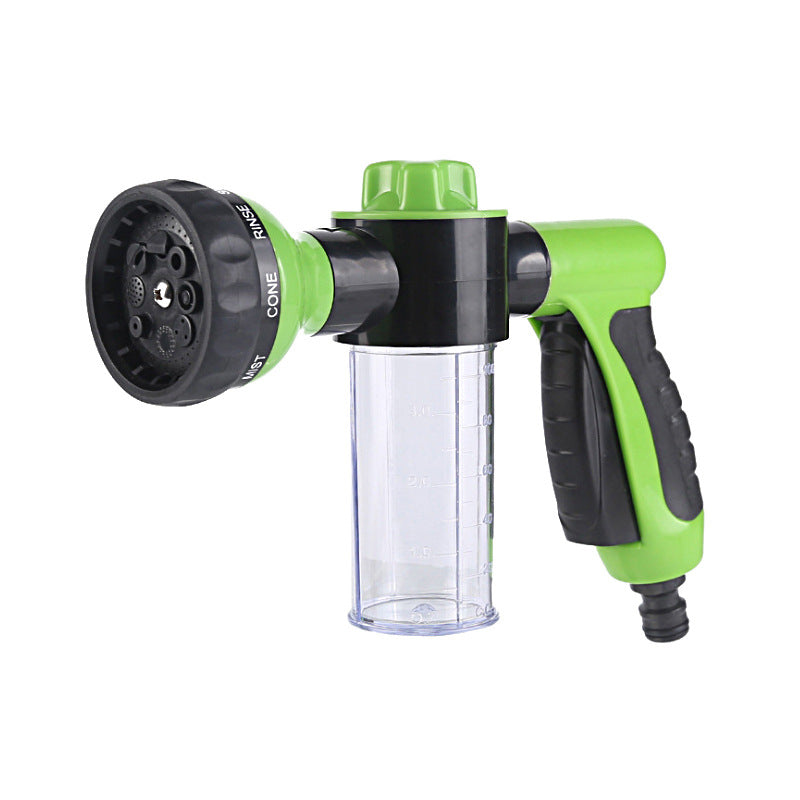 Hose Nozzle with Built-in Soap Dispenser