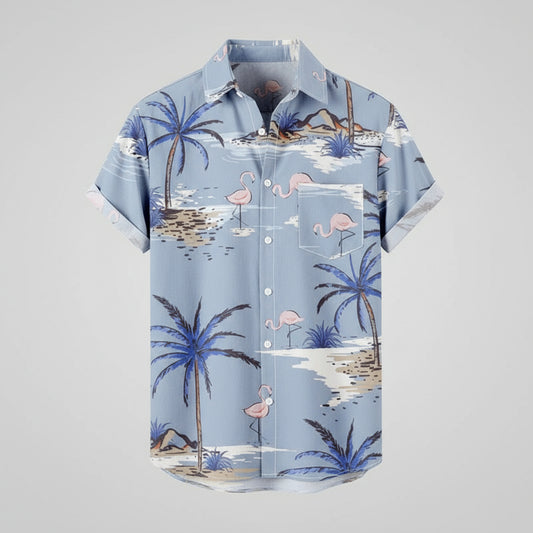 Men's Hawaiian Tropical Print Shirt