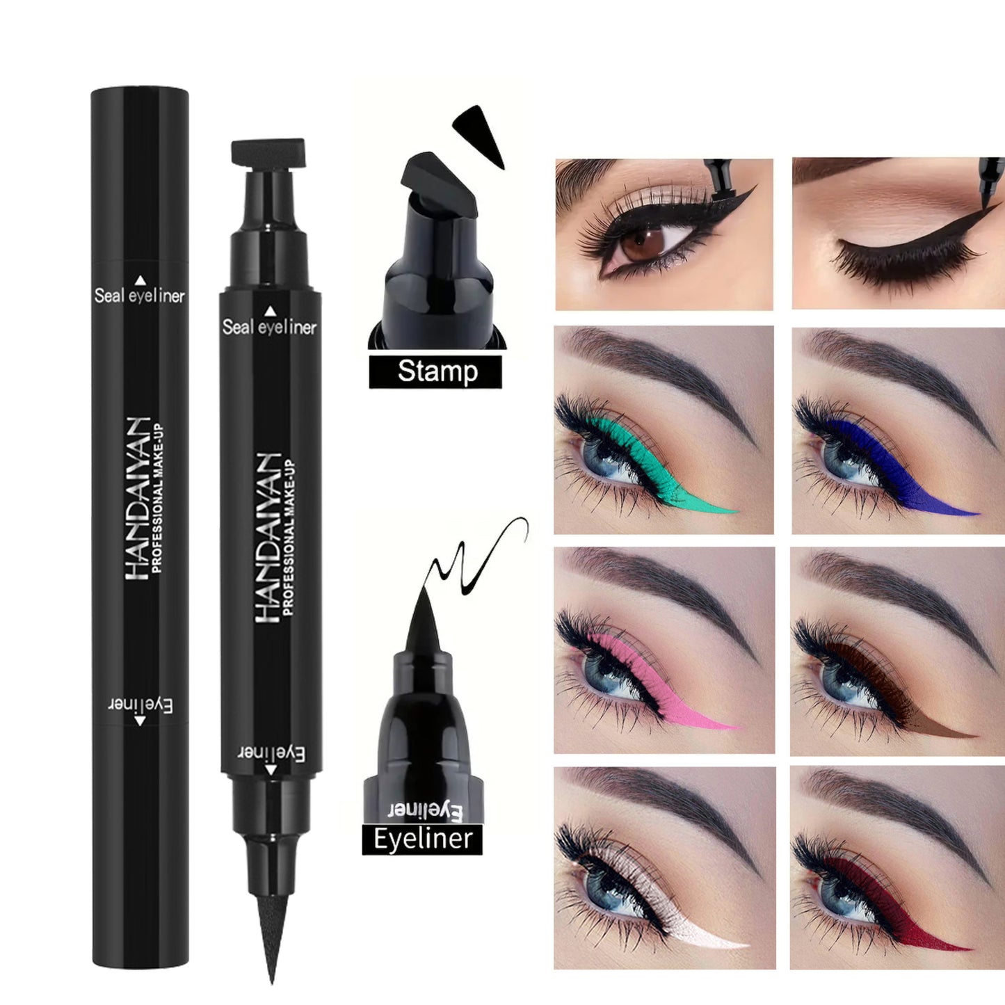 8 Color Dual-Ended Eyeliner Stamp