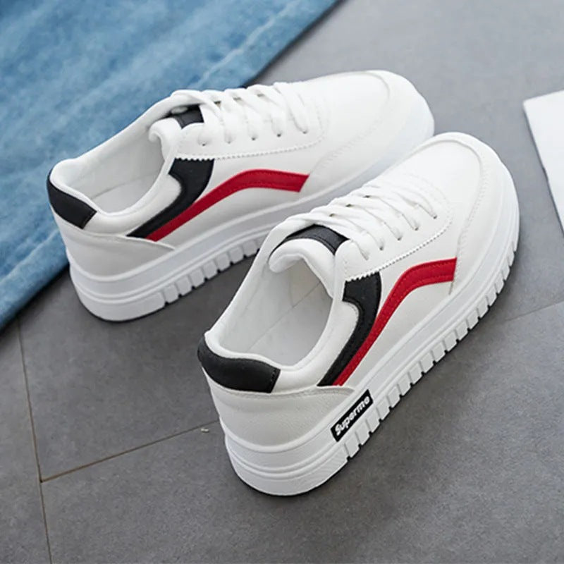 PU Leather Platform Sneakers