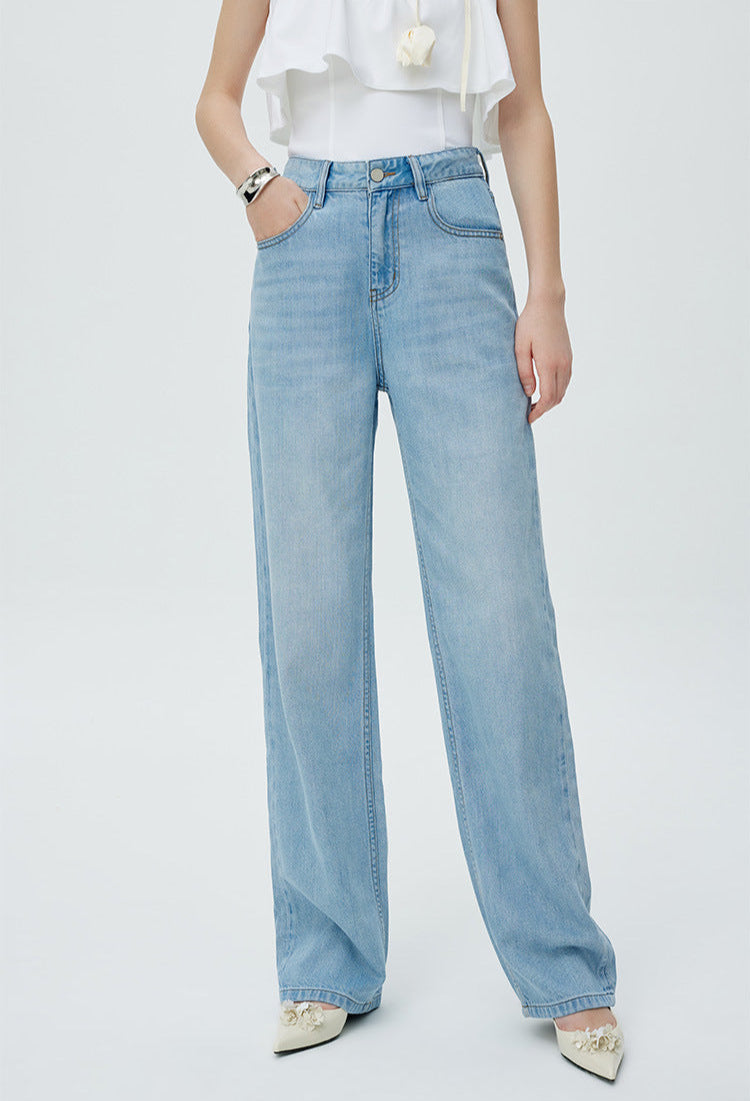 High-Waisted Wide Leg Jeans