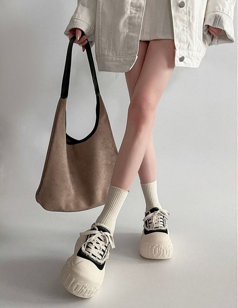 Gothic Canvas Platform Sneakers