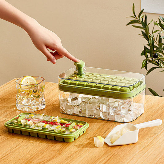 64 Grid 2-Layer Press Type Silicone Ice Tray