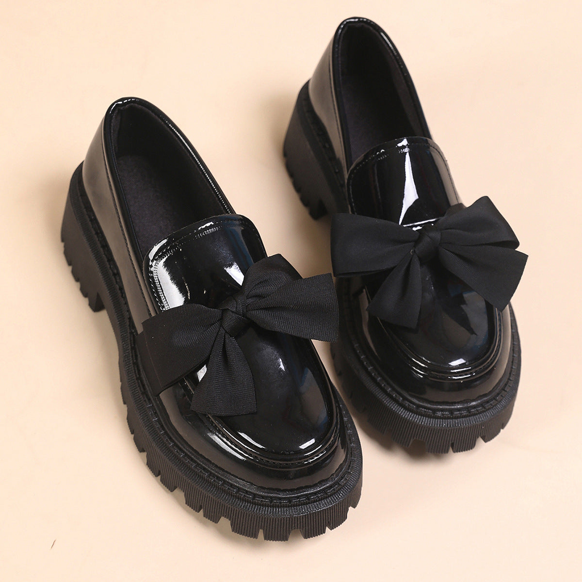 Chunky Bow Loafers