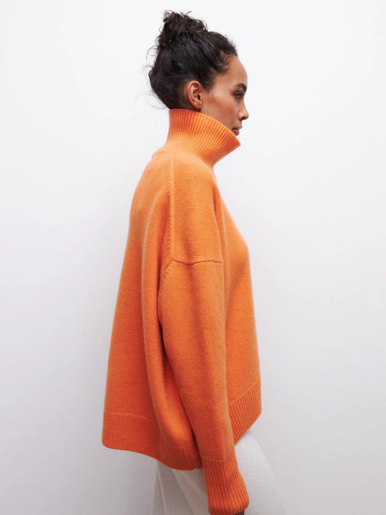 Oversized Wool Turtleneck Sweater
