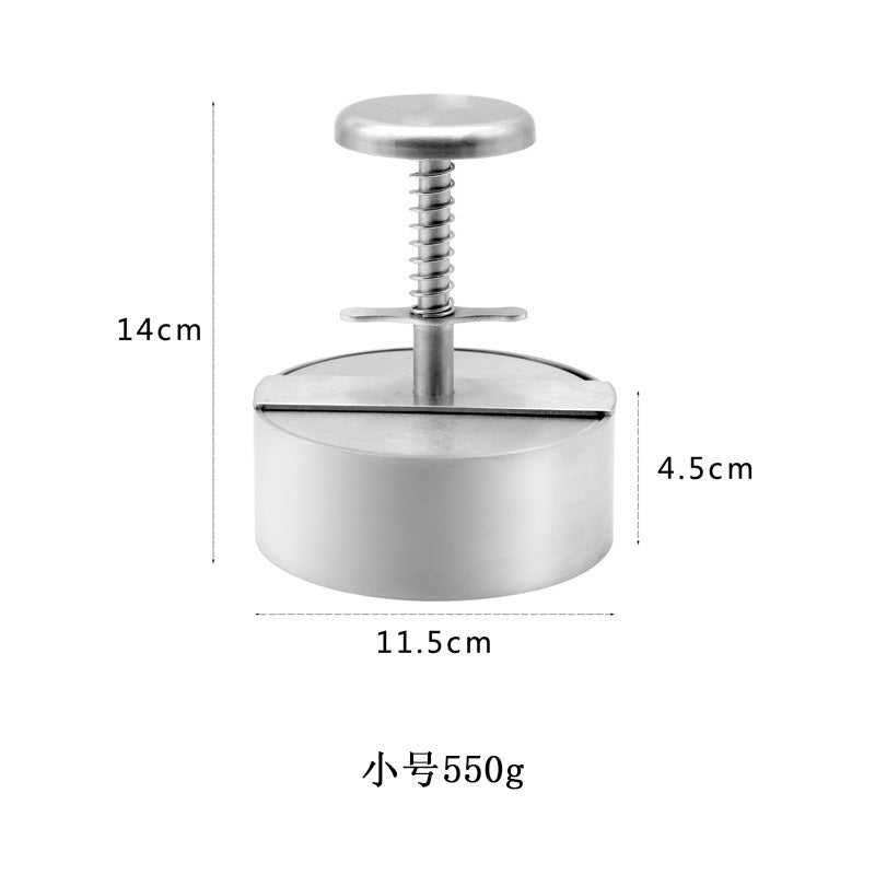 Stainless Steel Burger Meat Press