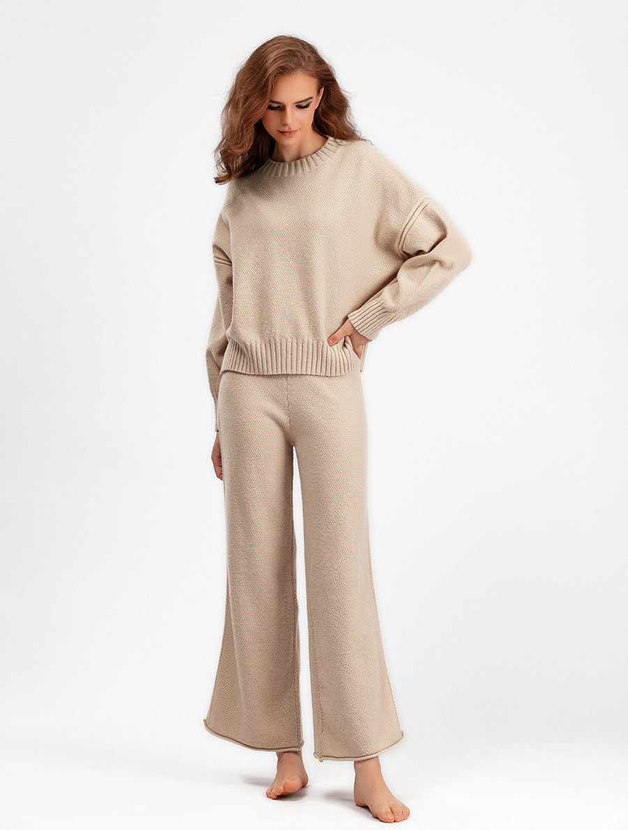 2-Piece Women's Knitted Sweater & Pants