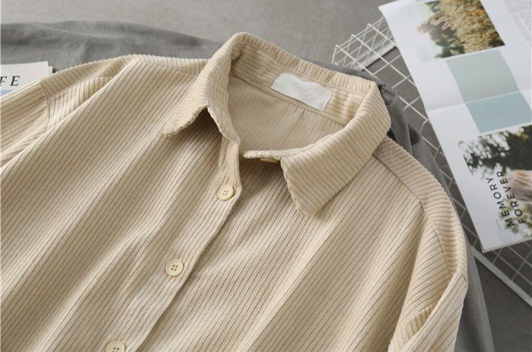 Oversized Corduroy Blouse