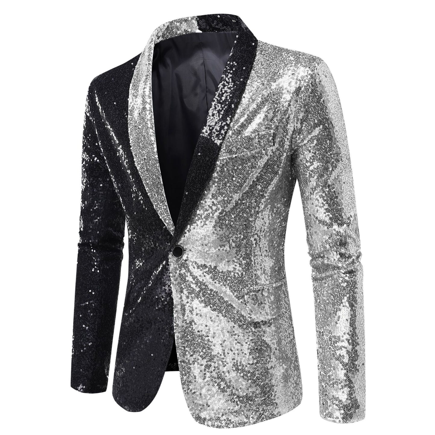 Men's Slim Fit Sequin Blazer