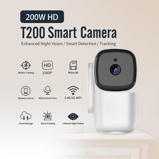 1080P HD Smart Panoramic Wireless Camera with IR Night Vision, Motion Tracking, Two-Way Audio, Indoor/Outdoor