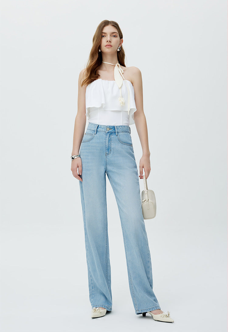 High-Waisted Wide Leg Jeans