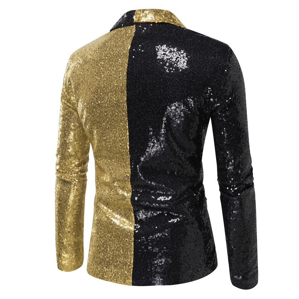 Men's Slim Fit Sequin Blazer