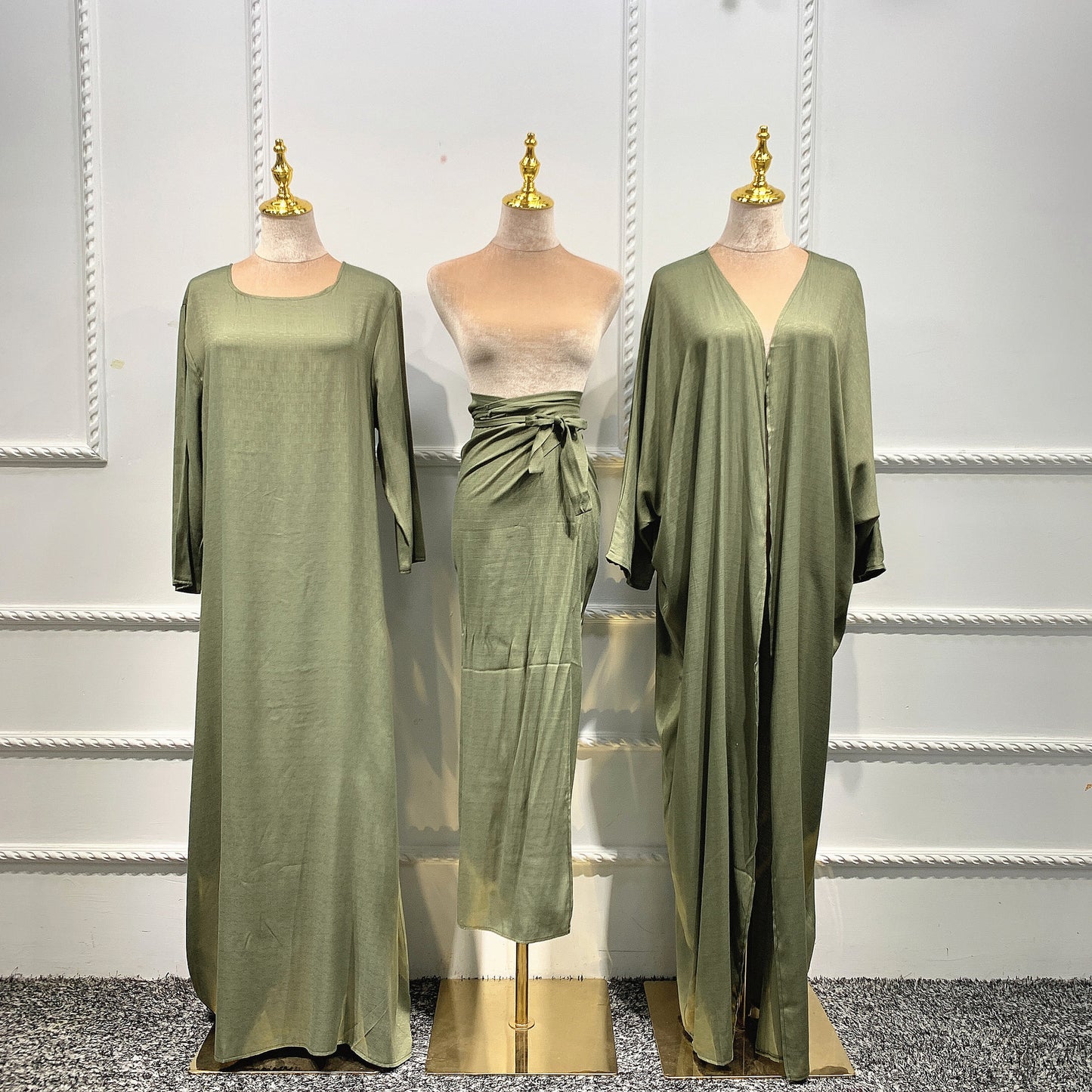 3-Piece Abaya Set