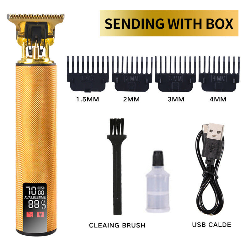 Professional Cordless Hair Clippers with LED Display