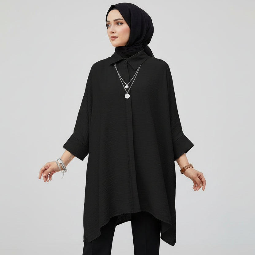 Oversized Asymmetrical Blouse