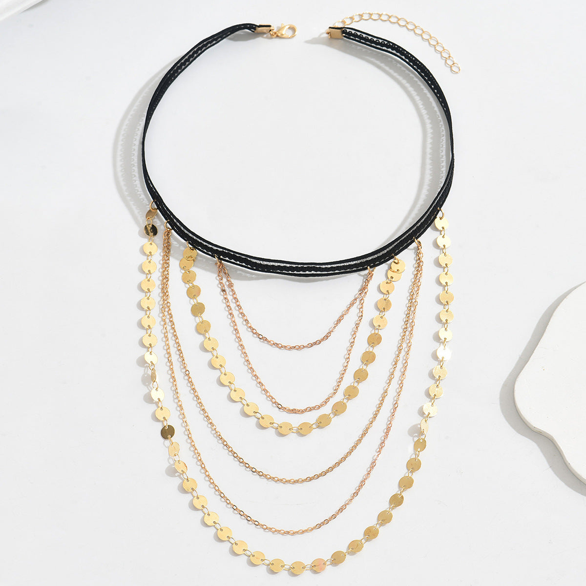 Multi-Layered  Gold-Toned & Silver Thigh Chain