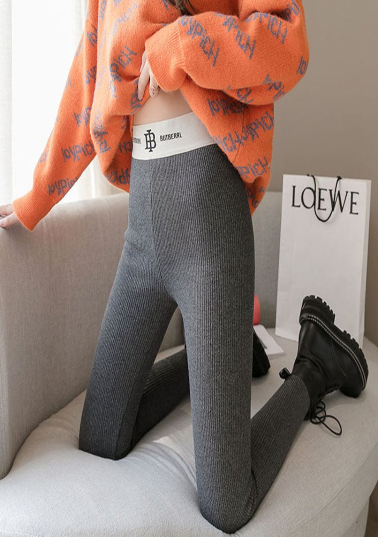 High-Waisted Plush Cotton Leggings