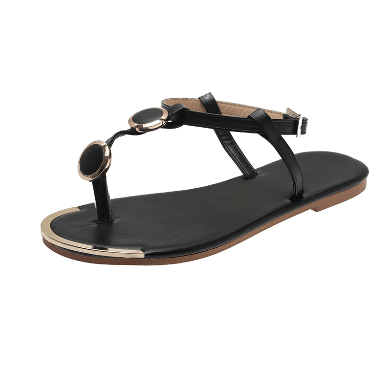 Women's T-Strap Flat Sandals