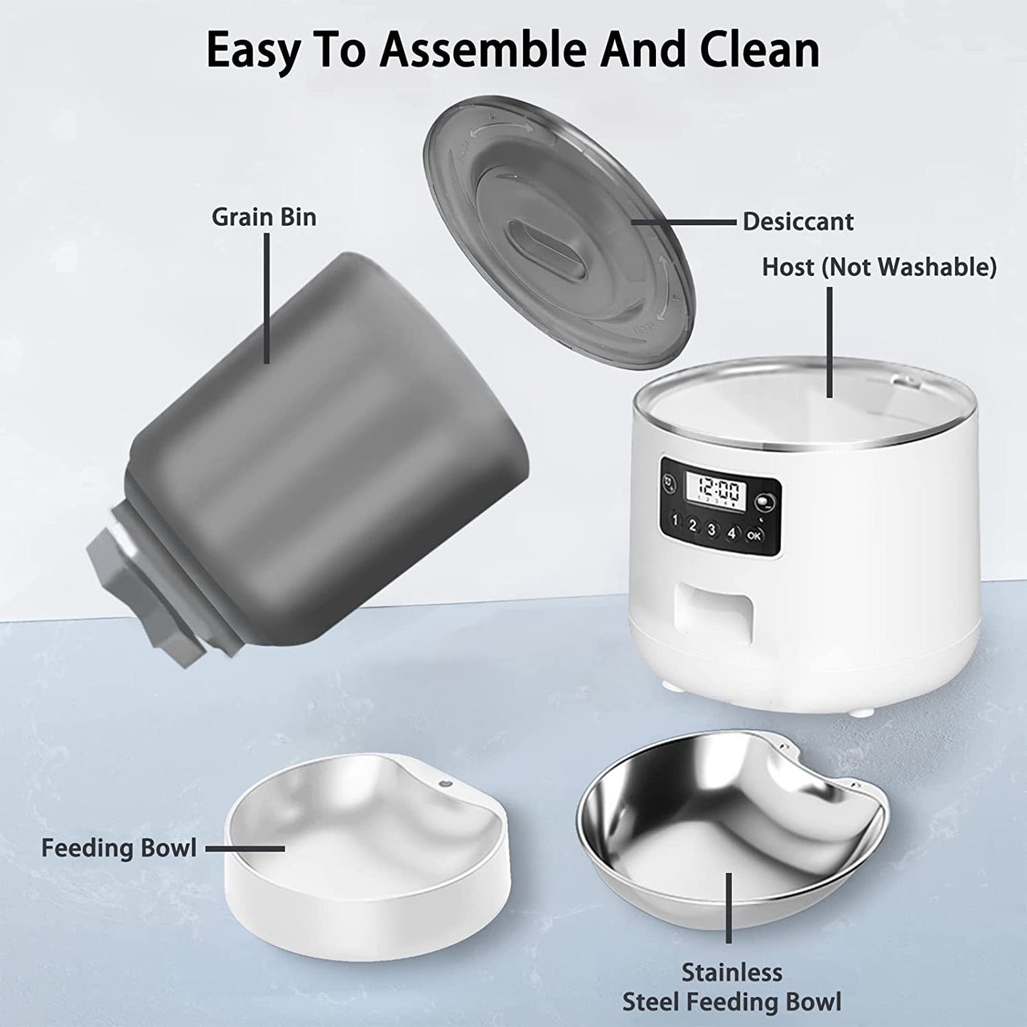 4L Smart Automatic Pet Food Dispenser