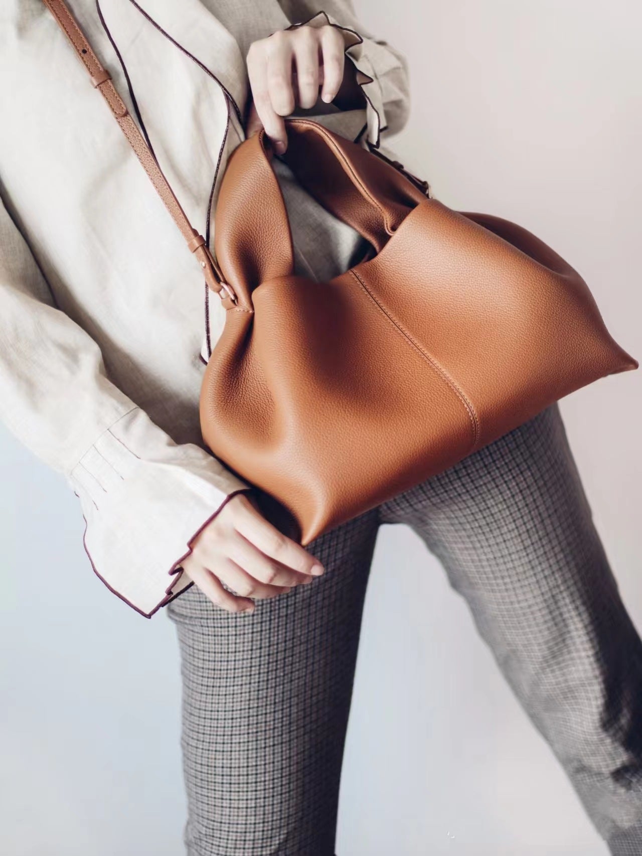 Polène Numéro Neuf Mini Handbag – Genuine Cowhide Leather