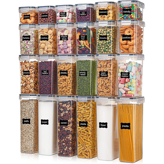 24 Pcs Airtight Food Storage Containers