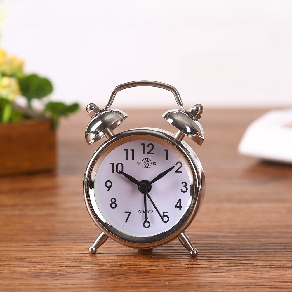 Twin-Bell Mechanical Alarm Clock