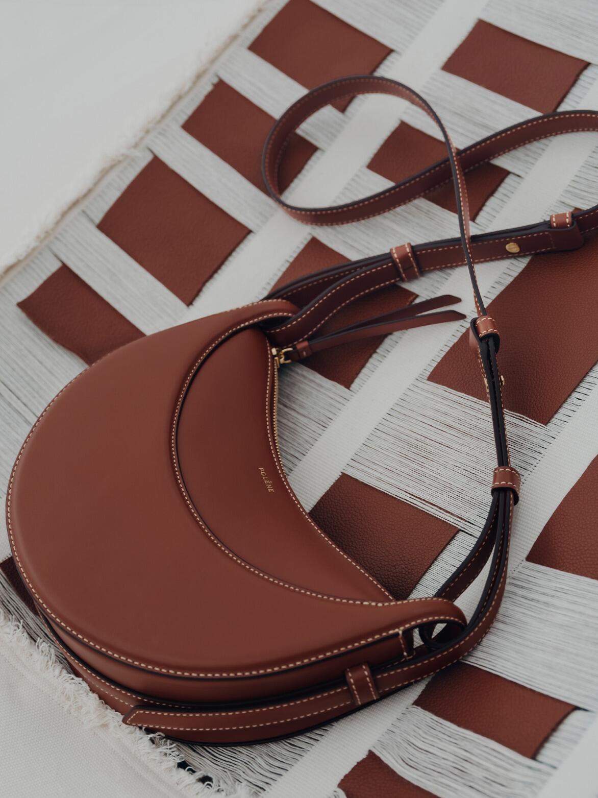 Polène Numéro Dix Bag in Textured Italian Calf Leather