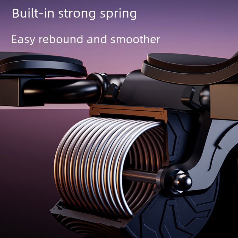 Automatic Rebound Ab Roller Wheel with Elbow Support and Phone Holder