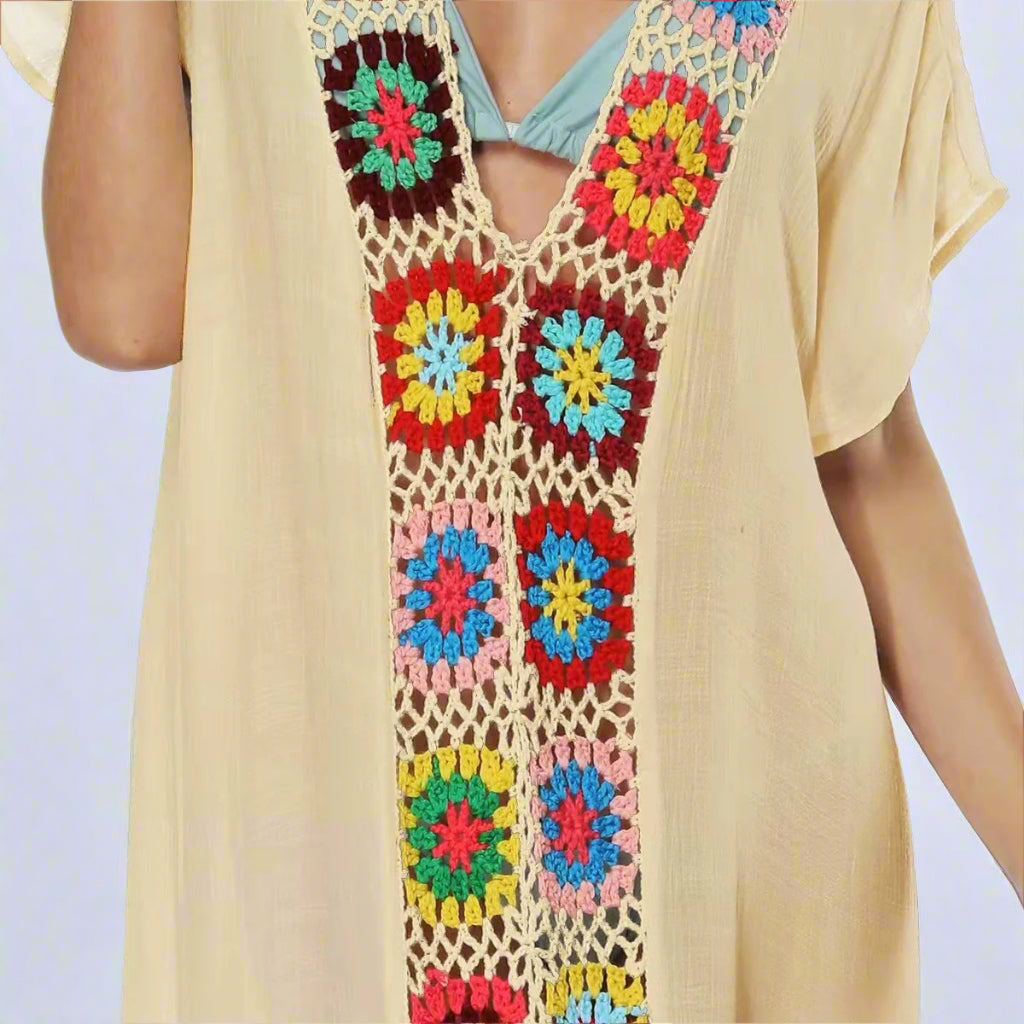 Caftan-Style Boho Beach Cover-Up