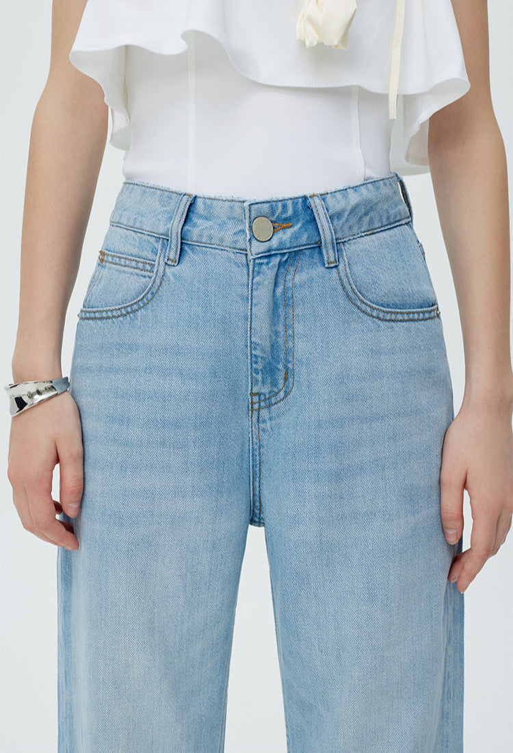High-Waisted Wide Leg Jeans