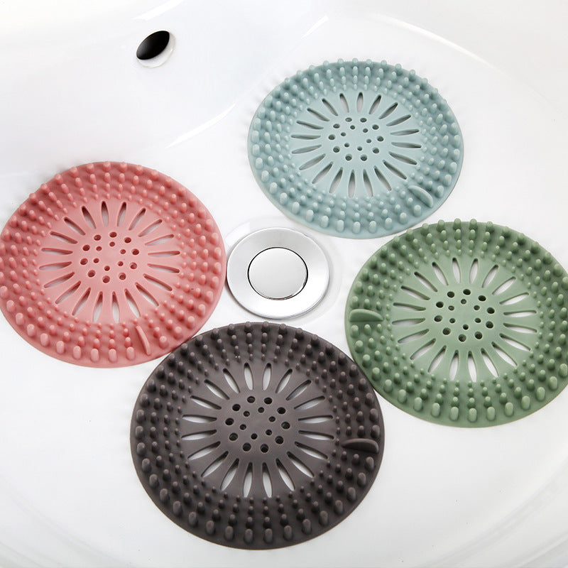 Bathroom/Kitchen Silicone Drain Cover, Hair Catcher