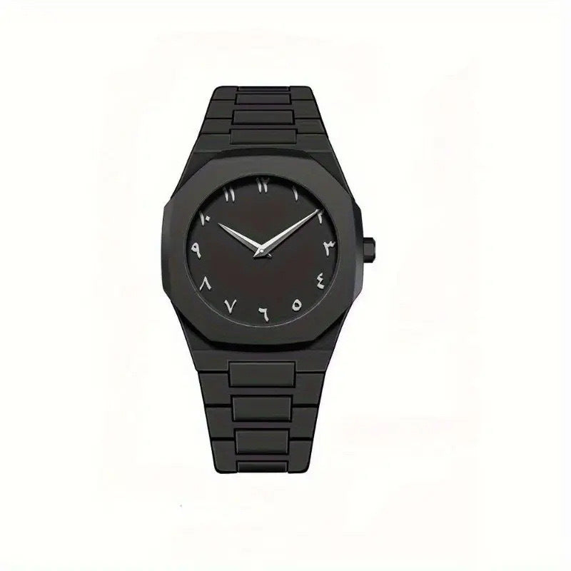 Minimalist Black Analog Aura Watch