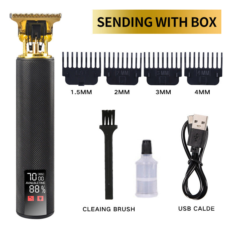 Professional Cordless Hair Clippers with LED Display