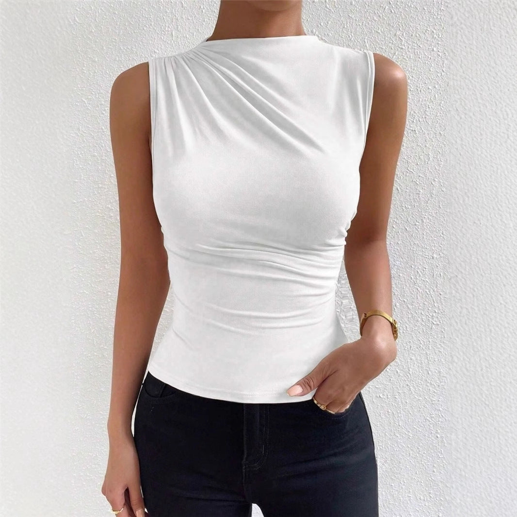 Mock-Neck Tank Top