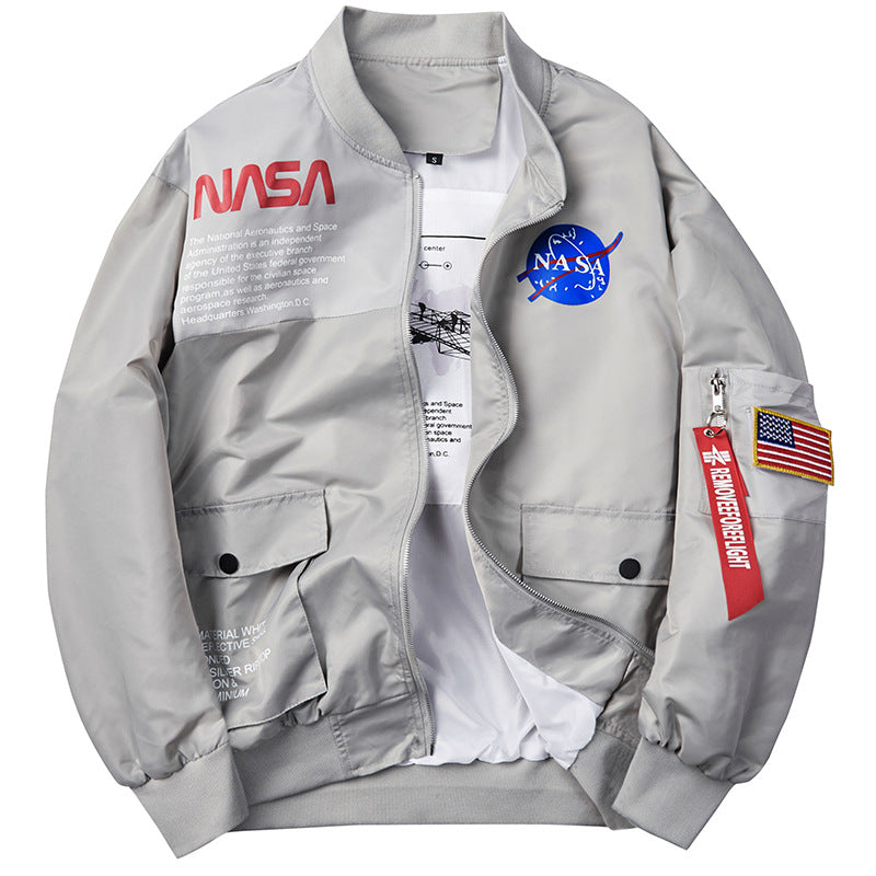 NASA Print Bomber Jacket