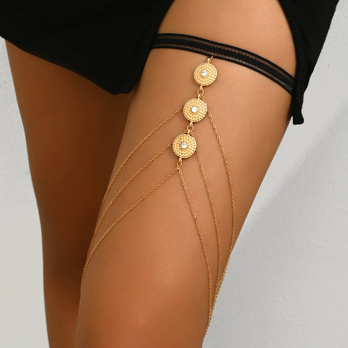 Multi-Layered  Gold-Toned Thigh Chain