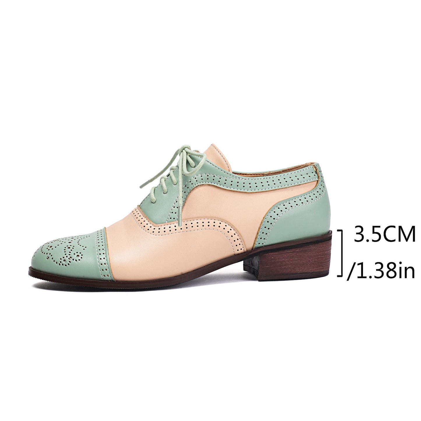 Women's Two-Tone Brogue Oxfords