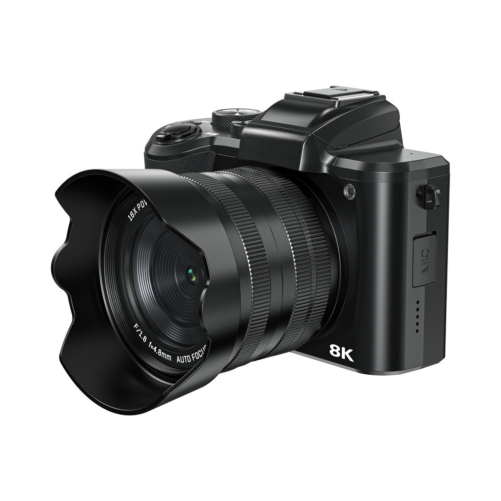 8K Ultra HD Vlogging/Photography Digital Camera with 16X Autofocus Zoom, Touchscreen Controls, Built-in Wi-Fi