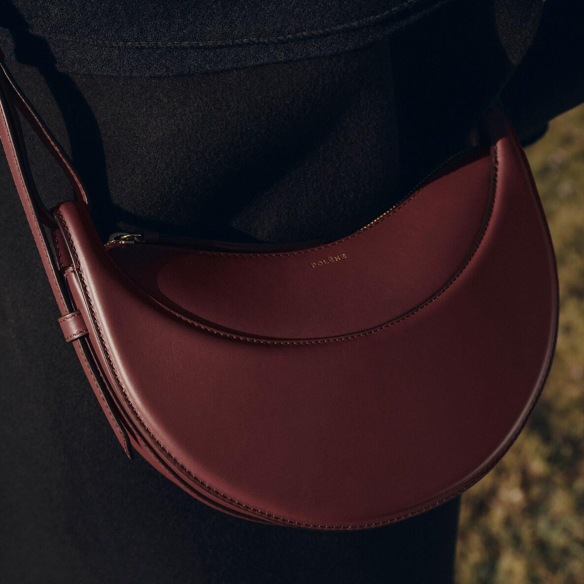 Polène Numéro Dix Bag in Textured Italian Calf Leather