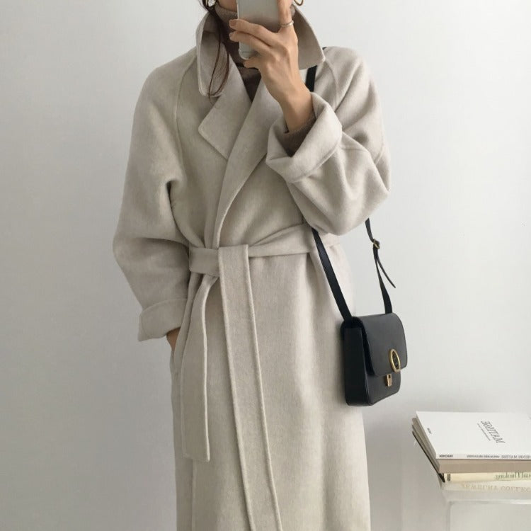 Wool Oversized Wrap Coat