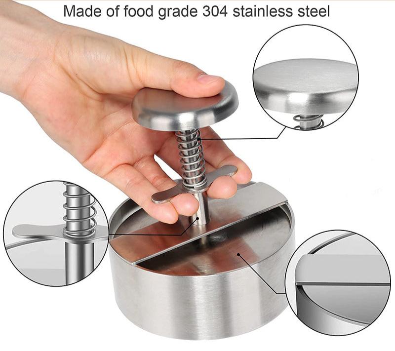 Stainless Steel Burger Meat Press