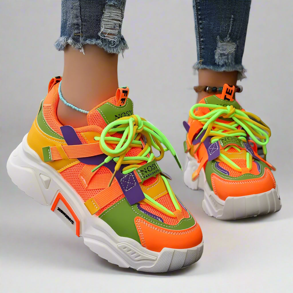 Lightweight Breathable Chunky Platform Sneakers