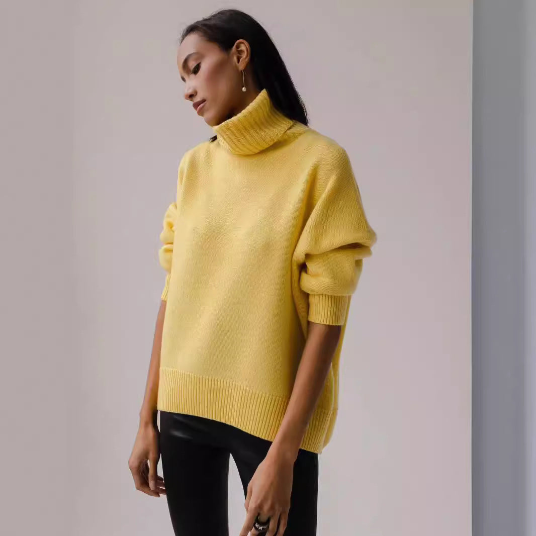 Oversized Wool Turtleneck Sweater