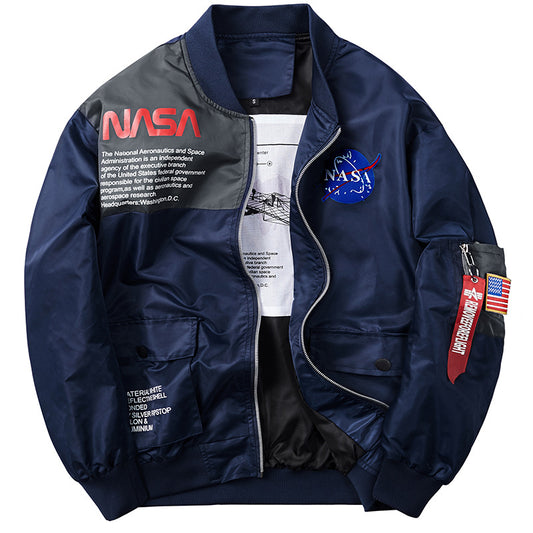 NASA Print Bomber Jacket