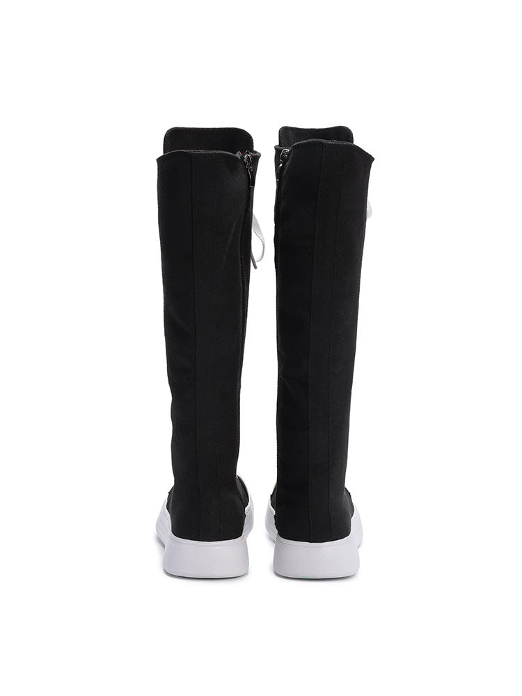 Knee-High Canvas Sneakers