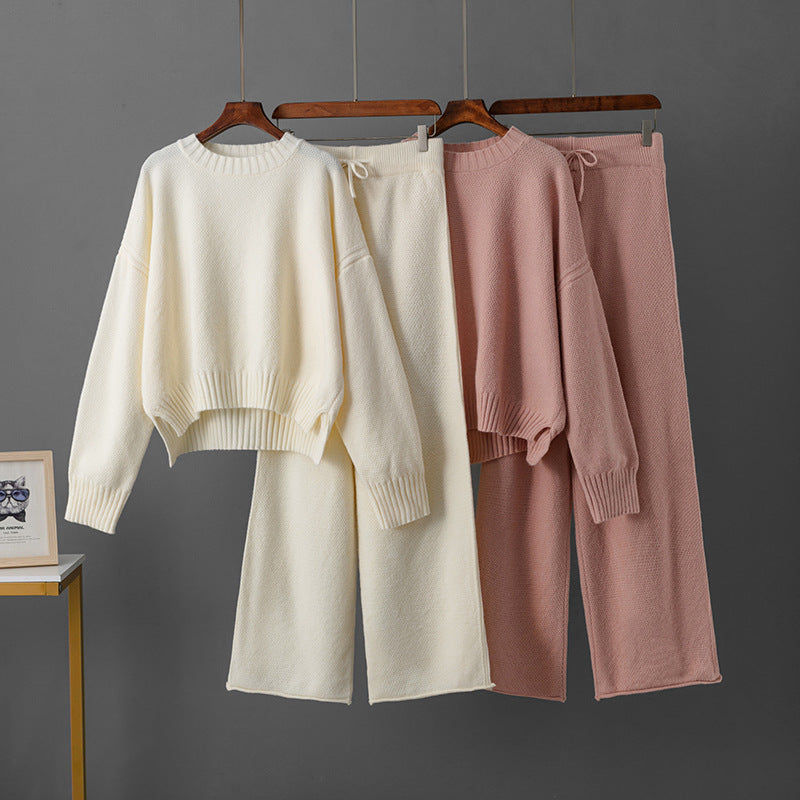 2-Piece Women's Knitted Sweater & Pants