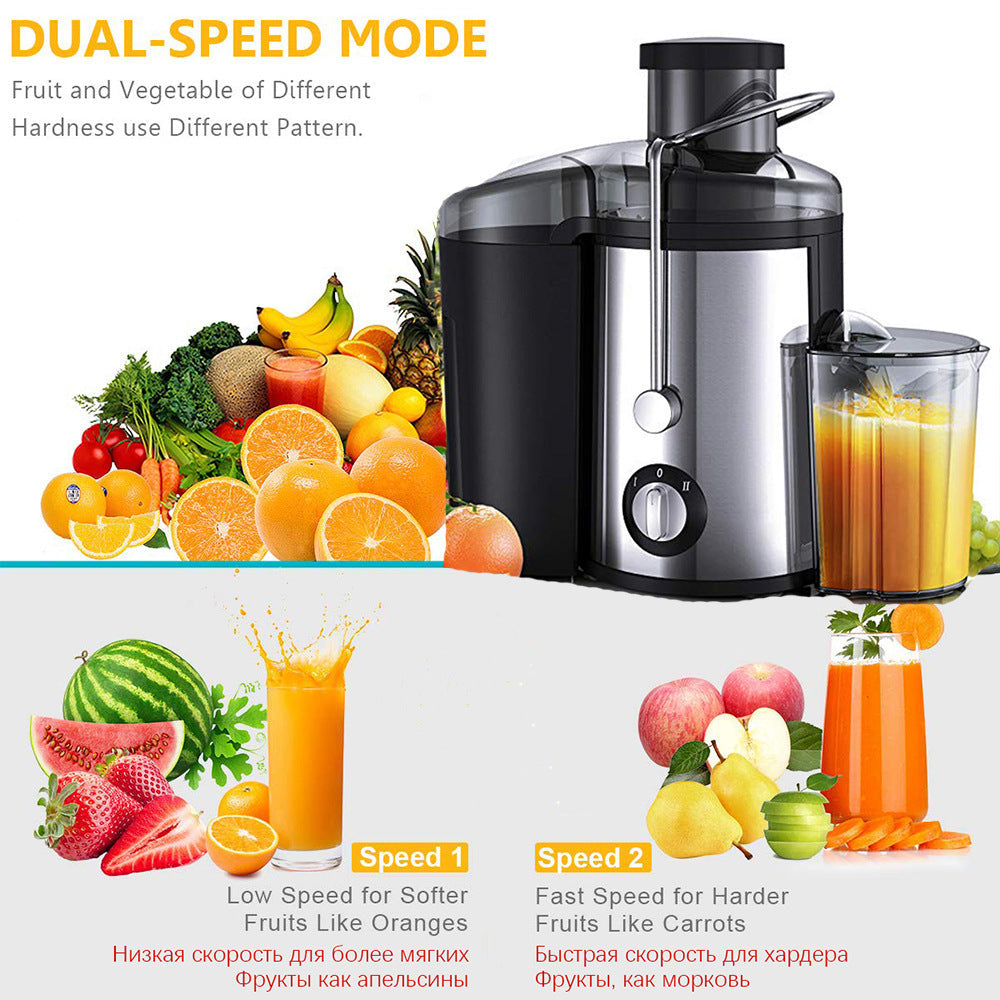 400W Stainless Steel Centrifugal Juicer with 500ml Cup