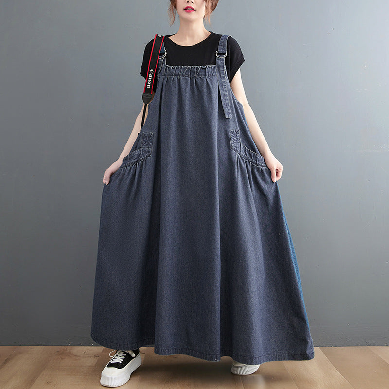 Loose Denim  Jumper Dress