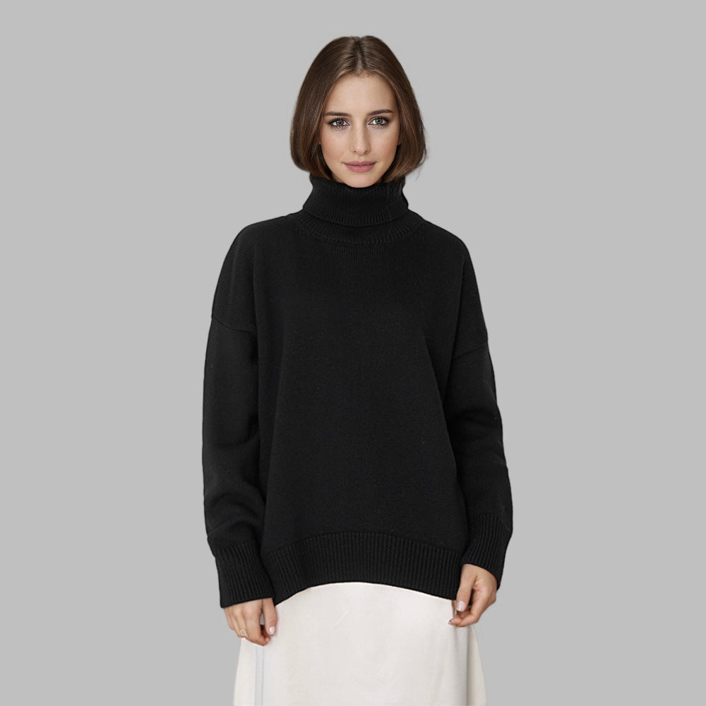 Oversized Wool Turtleneck Sweater