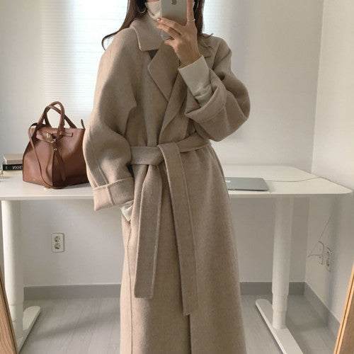 Wool Oversized Wrap Coat